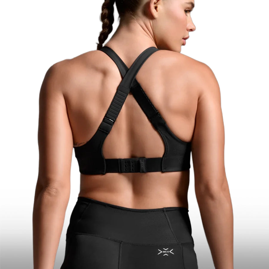 2XU Top Light Speed High Impact Black Silver Reflective