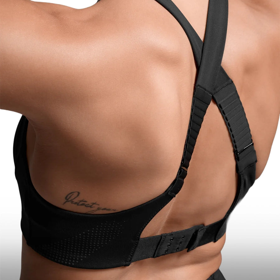 2XU Top Light Speed High Impact Black Silver Reflective