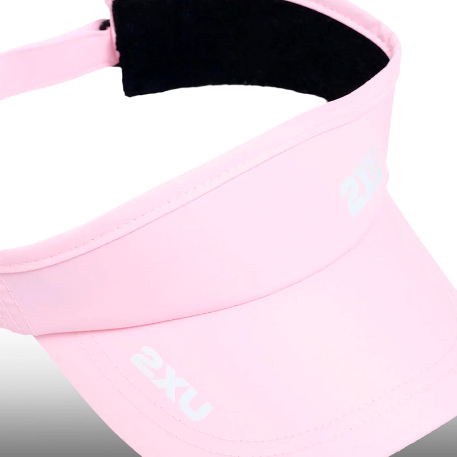 2XU Visera Run Pink Frost White