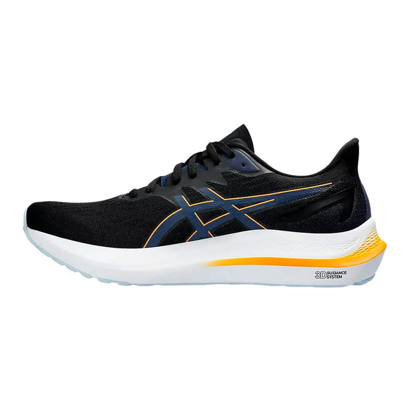 Asics GT 2000 12 Hombre Black Fellow Yellow