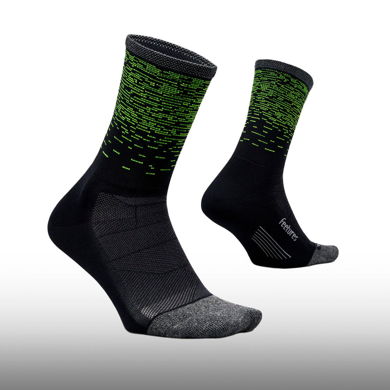 Feetures Elite Light Cushion Mini Crew Light Wave