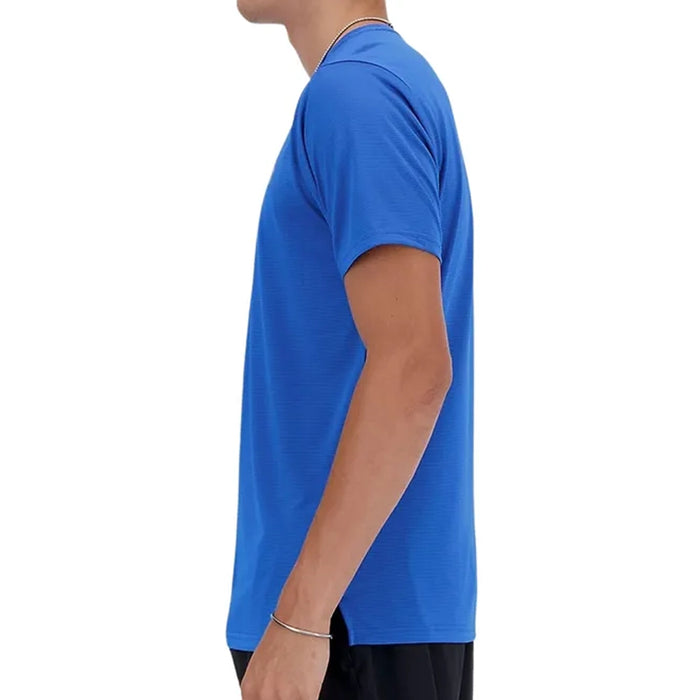 New Balance Camiseta Run Hombre Azul