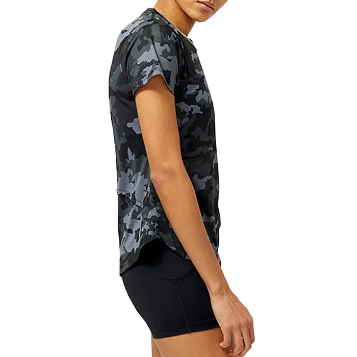 New Balance Blusa Accelerate Mujer Camo Black