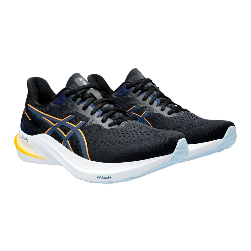 Asics GT 2000 12 Hombre Black Fellow Yellow