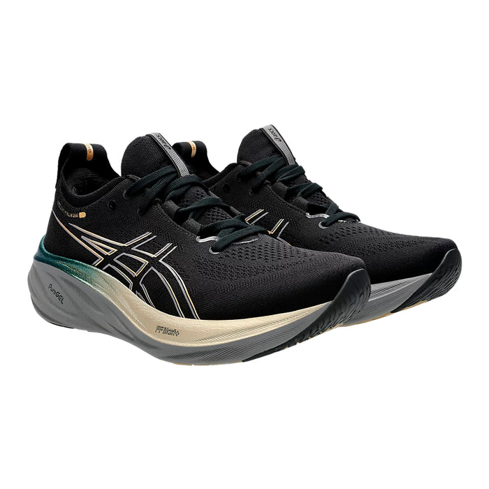 Asics Gel Nimbus 26 Platinum Hombre Negro