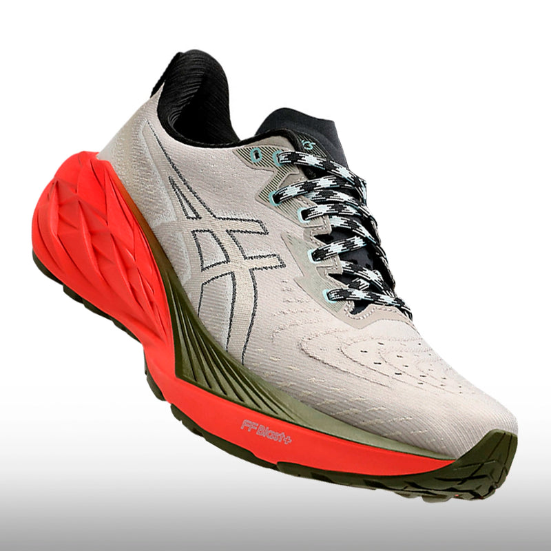 Asics Novablast 4 TR Hombre Nature Bathing Red Snapper
