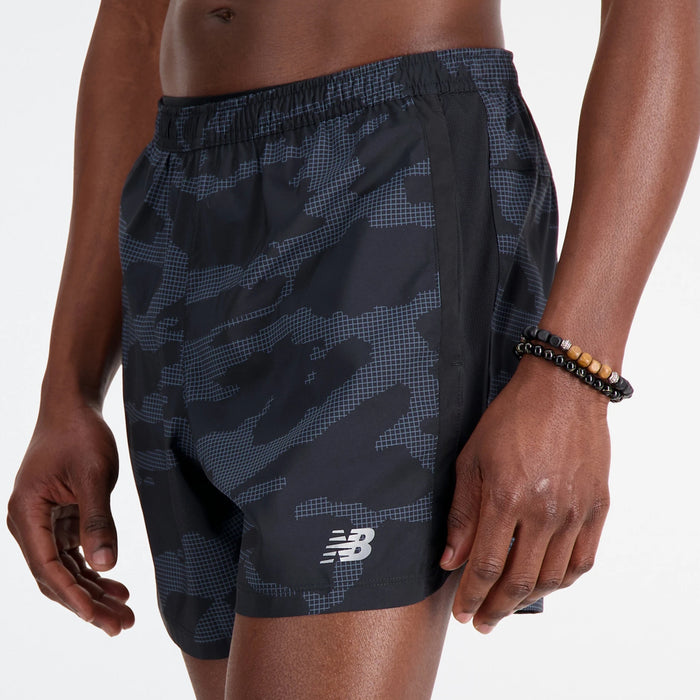 New Balance Pantaloneta Accelerate 5" Hombre Print