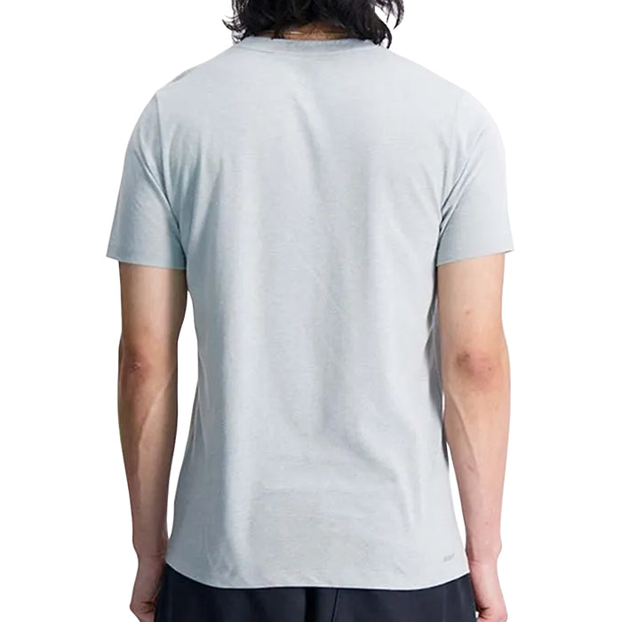 New Balance Camiseta Tenacity Heathertech Hombre Gris