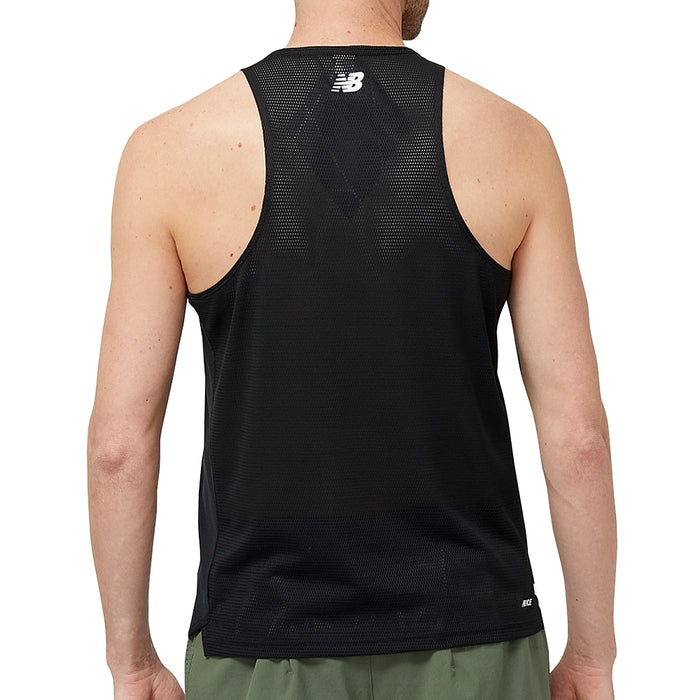 New Balance Camiseta Accelerate Pacer Singlet Hombre Black