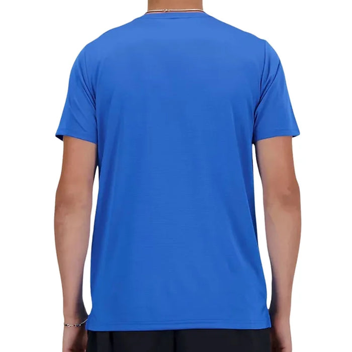 New Balance Camiseta Run Hombre Azul