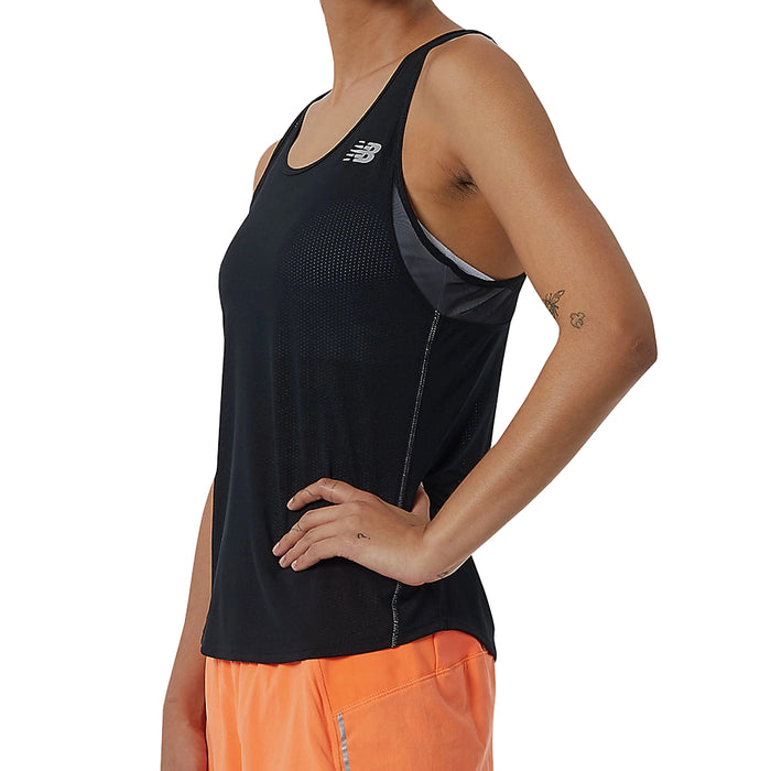 New Balance Blusa Impact Run Mujer Black