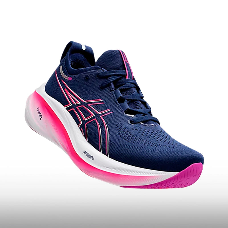 Asics Gel Nimbus 26 Mujer Blue Expanse Bold Magenta