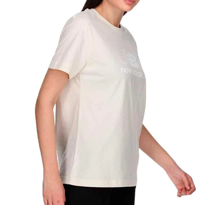 New Balance Blusa Essentials Mujer Beige