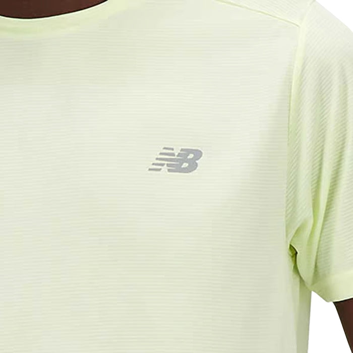 New Balance Camiseta Run Hombre Verde