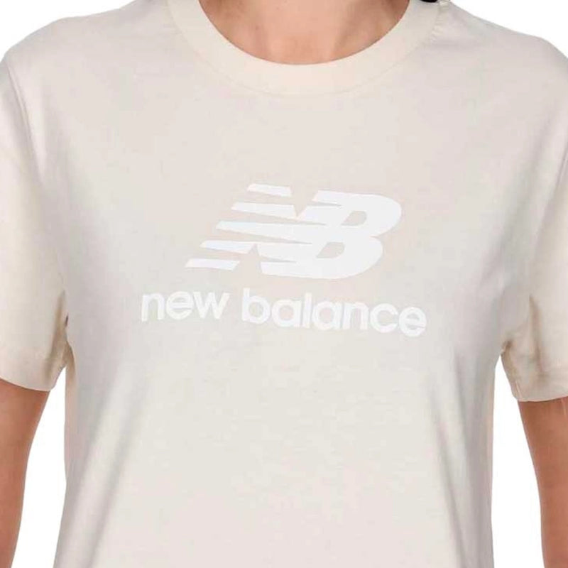 New Balance Blusa Essentials Mujer Beige