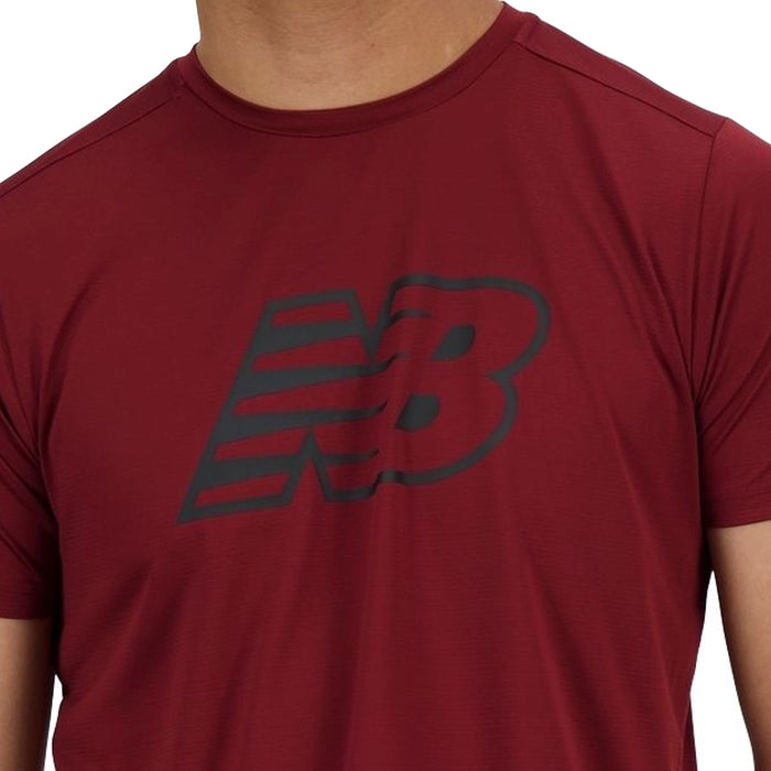 New Balance Camiseta Printed Run Red