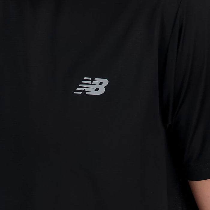 New Balance Camiseta Run Hombre Black