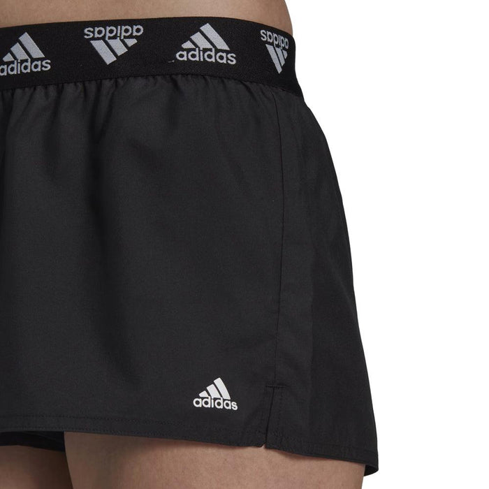 Adidas Short Running Branded Mujer Negro