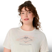 Asics Blusa Fujitrail Logo Short Sleeve Top Mujer Cream
