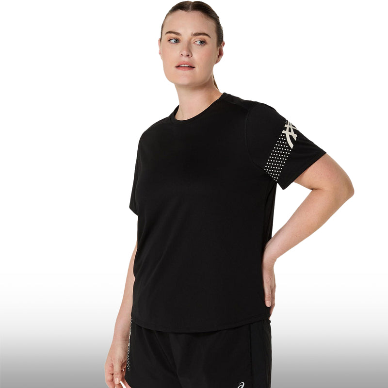 Asics Blusa Icon SS Mujer Performance Black