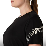 Asics Blusa Icon SS Mujer Performance Black