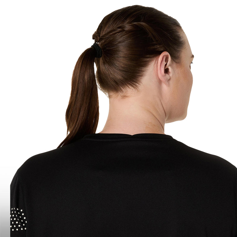 Asics Blusa Icon SS Mujer Performance Black