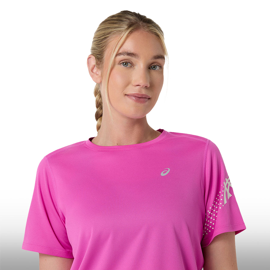 Asics Blusa Icon SS Top Mujer Digital Sakura