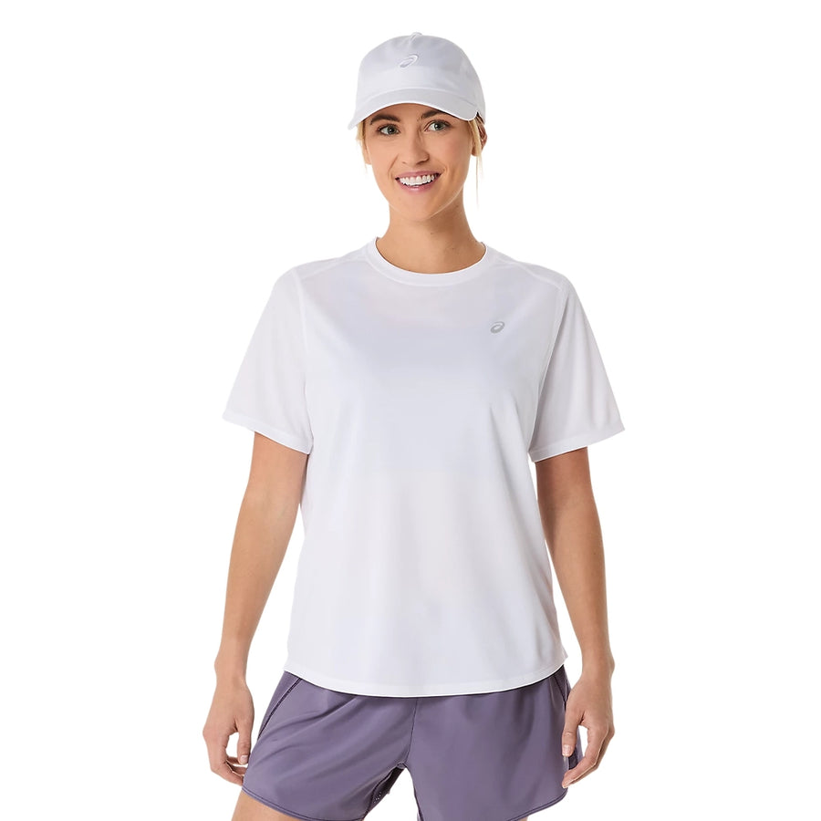 Asics Blusa Silver SS Mujer Brilliant White