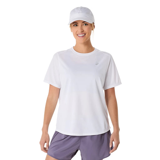 Asics Blusa Silver SS Mujer Brilliant White
