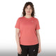 Asics Blusa Silver SS Mujer Dark Pink Clay
