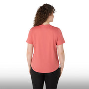 Asics Blusa Silver SS Mujer Dark Pink Clay
