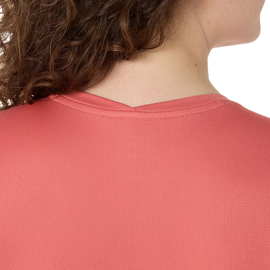 Asics Blusa Silver SS Mujer Dark Pink Clay