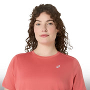 Asics Blusa Silver SS Mujer Dark Pink Clay