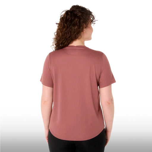 Asics Blusa Silver SS Mujer Rubble Red