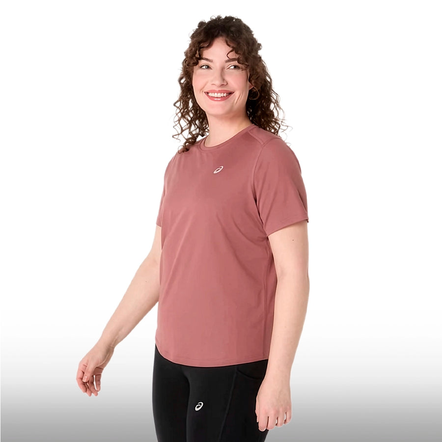 Asics Blusa Silver SS Mujer Rubble Red