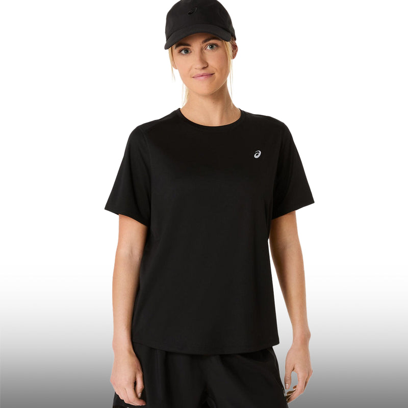 Asics Blusa Silver SS Top Mujer Black