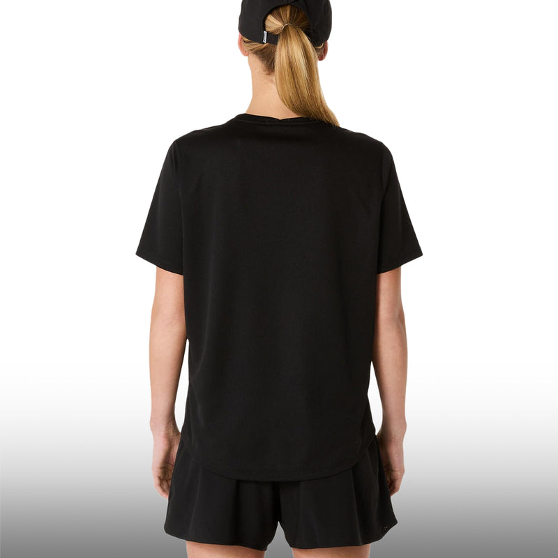 Asics Blusa Silver SS Top Mujer Black