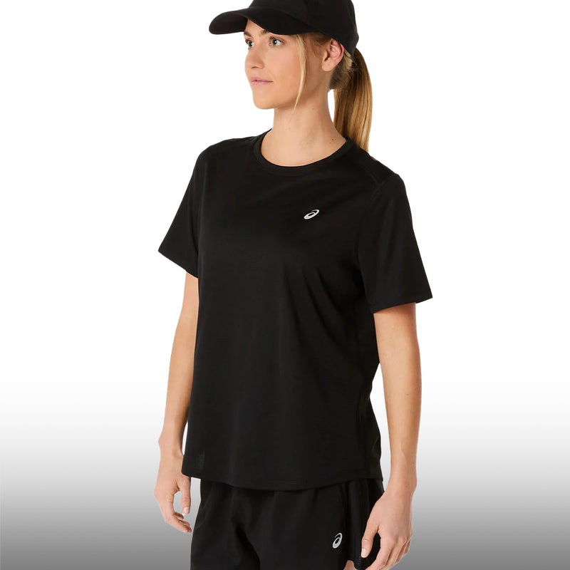 Asics Blusa Silver SS Top Mujer Black