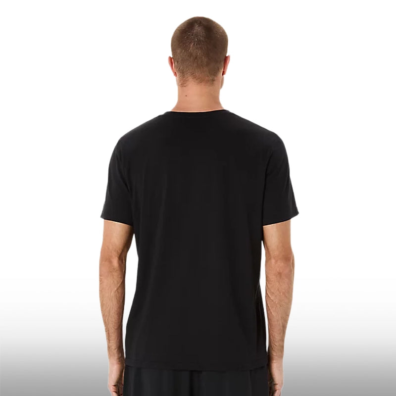 Asics Camiseta HEX Graphic Cotton Blend Tee Hombre Performance Black