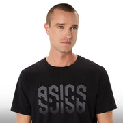 Asics Camiseta HEX Graphic Cotton Blend Tee Hombre Performance Black