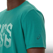Asics Camiseta HEX Graphic Cotton Blend Tee Hombre Rainy Lake