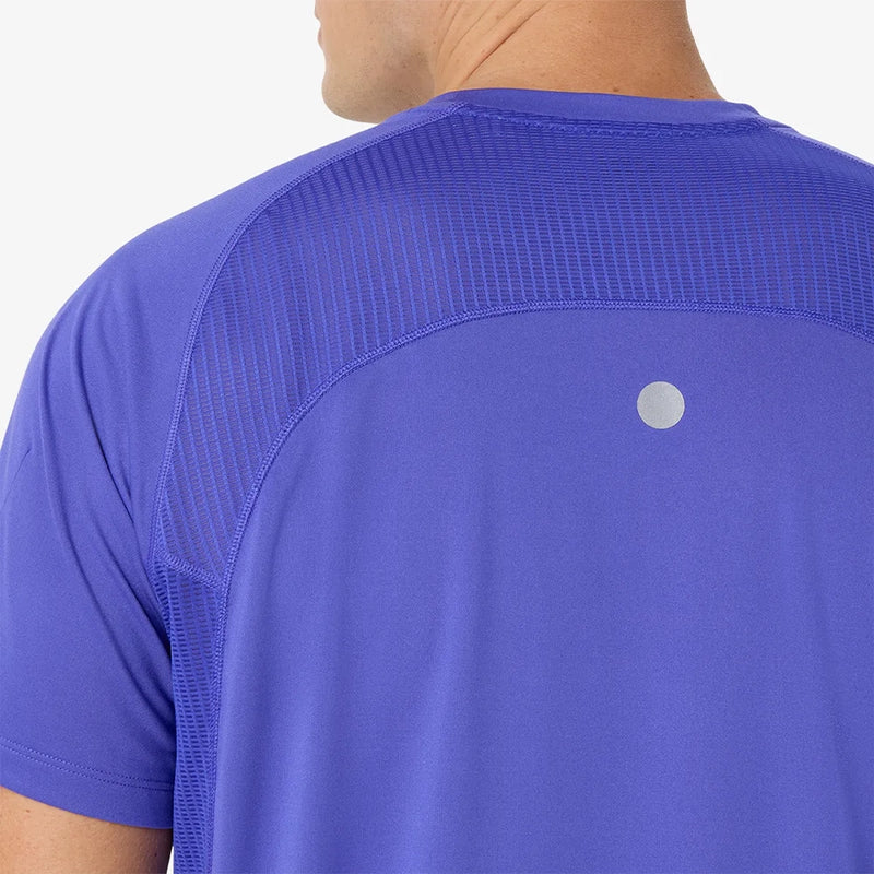 Asics Camiseta Road Fade Ss Top Hombre Cobalt Burst Illuminate Green