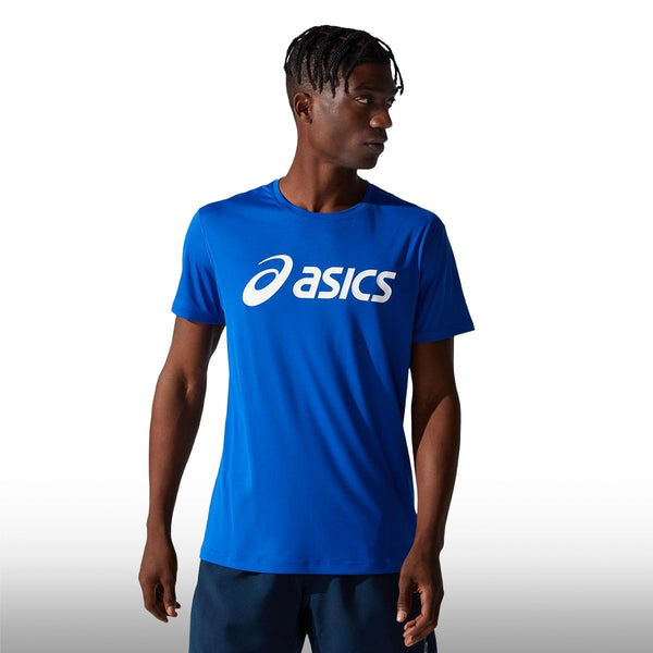 Asics Camiseta Silver SS Top Hombre Blue Brilliant White