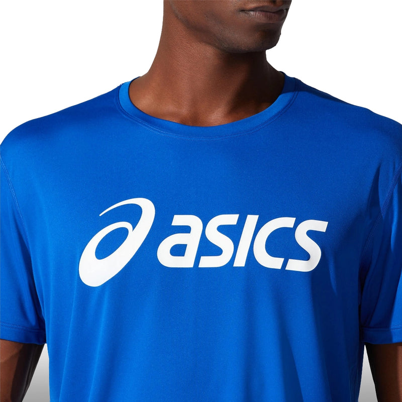 Asics Camiseta Silver SS Top Hombre Blue Brilliant White