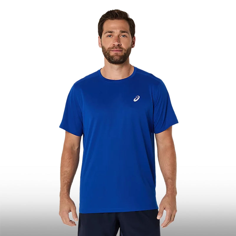 Asics Camiseta Silver Short Sleeve Top Hombre Blue Illusion Blue Black