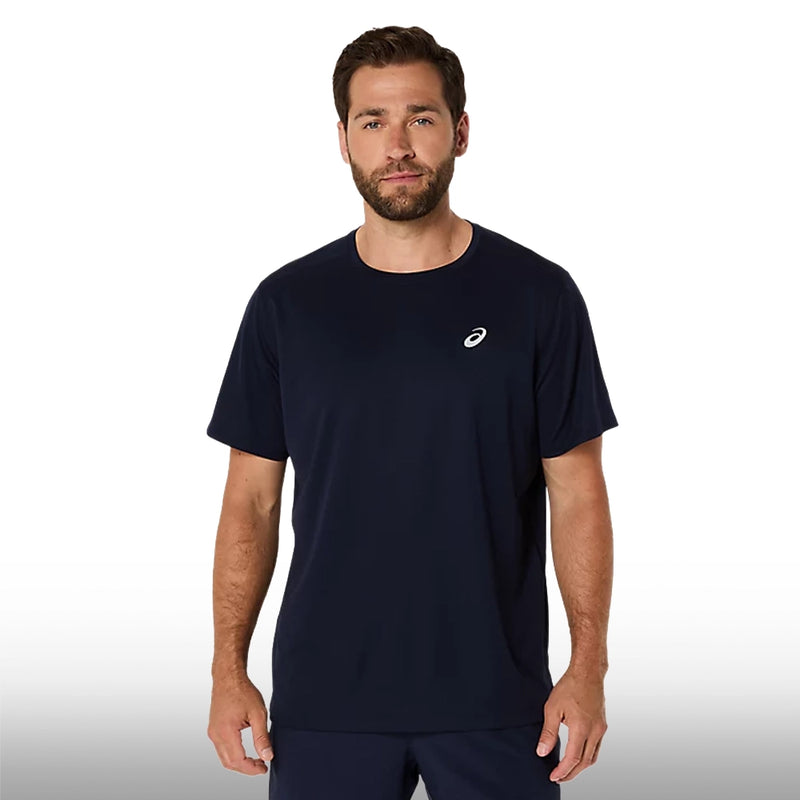 Asics Camiseta Silver Short Sleeve Top Hombre Midnight