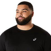 Asics Camiseta Silver Short Sleeve Top Hombre Performance Black