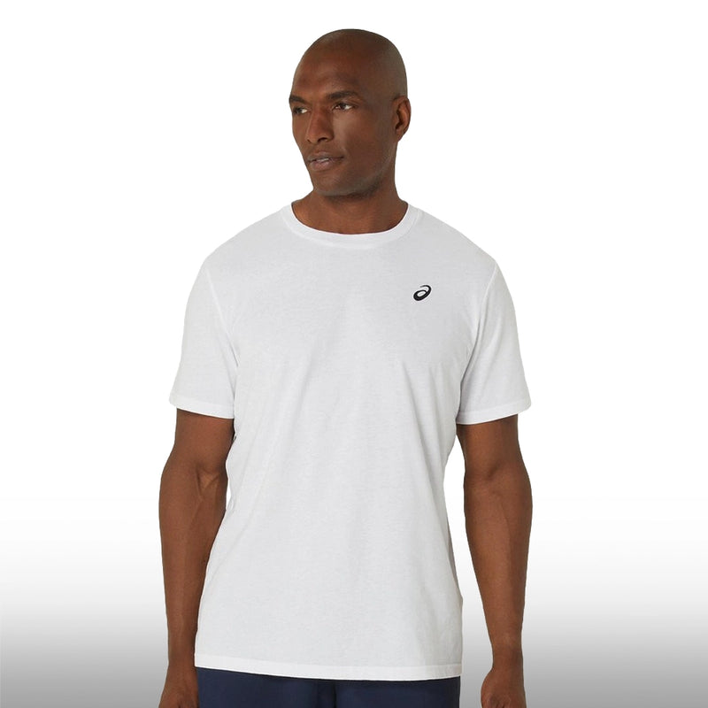 Asics Camiseta Spiral Embroidery Tee Hombre Brilliant White