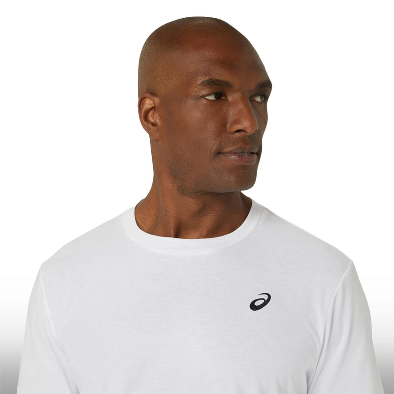 Asics Camiseta Spiral Embroidery Tee Hombre Brilliant White