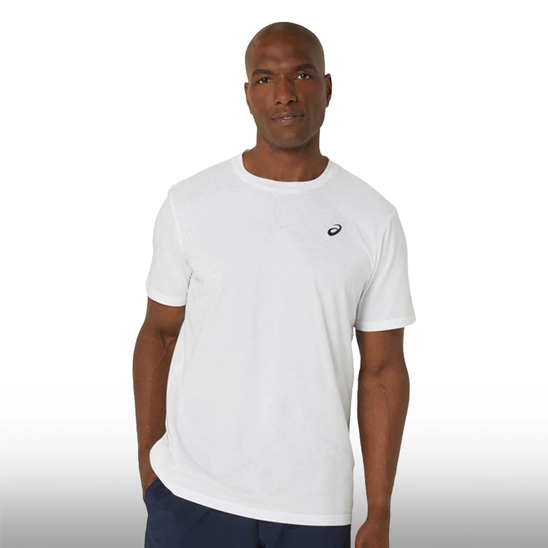 Asics Camiseta Spiral Embroidery Tee Hombre Brilliant White